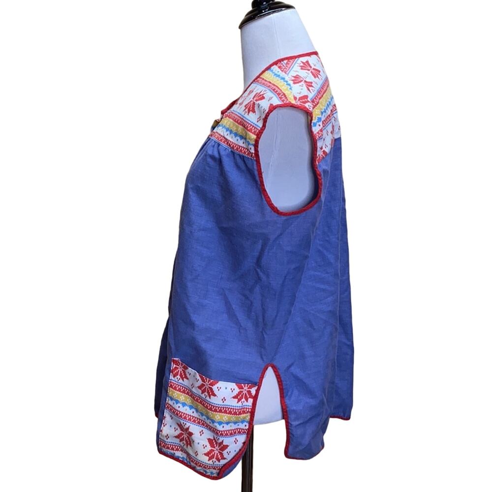 Vintage Retro 60's Smock Apron Vest - Picture 4 of 7